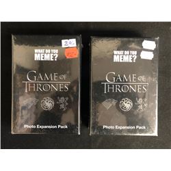 WHAT DO YOU MEME? GAME OF THRONES PHOTO EXPANSION PACK LOT (SEALED BOXES)