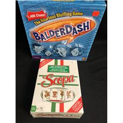 BALDERDASH/ SCOPA GAMES LOT