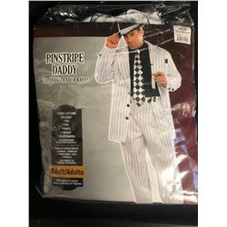 PINSTRIPE DADDY 5 PIECE HALLOWEEN COSTUME (ONE SIZE FITS MOST)