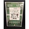 Image 1 : 100TH CFL GREY CUP AUTOGRAPHED CANADIAN STAMP POSTER w/ MOSCA, SCHULTZ, MOON, ALLEN, DUNIGAN,
