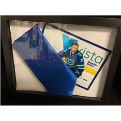 BRANDON SUTTER SIGNED NECK TIE FRAMED DISPLAY