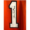 Image 2 : Bernie Parent Signed Philadelphia Flyers Jersey Inscribed "HOF 84" (JSA COA)