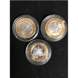 LIMITED EDITION $10 FOUR QUEENS GAMING TOKENS (LAS VEGAS, NEVADA)