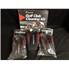 Image 1 : GOLF ACCESSORIES LOT (GOLF CLUB CLEANING KIT/ GOLF CLUB TAYLOR MADE HEAD COVERS)