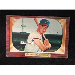 1955 BOWMAN BASEBALL #103 EDDIE MATHEWS