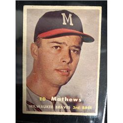 1957 Topps #250 Ed Mathews