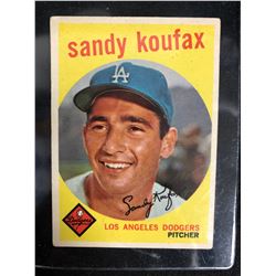 1959 TOPPS #163 SANDY KOUFAX