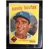 Image 1 : 1959 TOPPS #163 SANDY KOUFAX