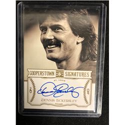 DENNIS ECKERSLEY SIGNED COOPERSTOWN SIGNATURES BASEBALL CARD