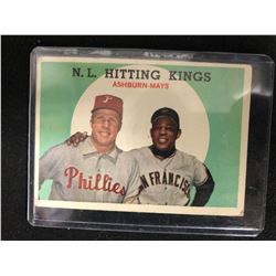 1959 Topps #317 Willie Mays/ Richie Ashburn N.L Hitting Stars