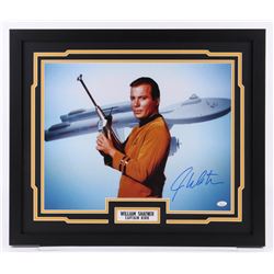 William Shatner Signed "Star Trek" 22x26 Custom Framed Photo Display (JSA COA)