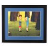 Image 1 : Beavis & Butthead 16x19 Custom Framed Hand-Painted Animation Serigraph Cel