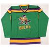 Image 2 : Aaron Schwartz Signed "The Mighty Ducks" Jersey Inscribed "Quack Quack Quack" & "Karp" (JSA COA)