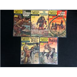 CLASSICS ILLUSTRATED COMIC BOOK LOT (THE DOWNFALL/ THE PRARIE...)