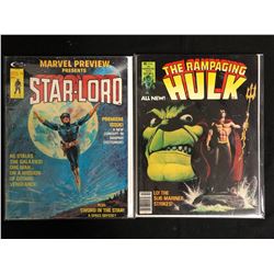 COMIC BOOK LOT (STAR-LORD #4/ THE RAMPAGING HULK #5)