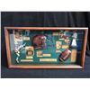 Image 1 : VINTAGE FRAMED FOOTBALL DISPLAY (BOB LILLY/ ROGER STAUBACH...)