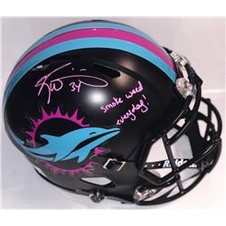 Ricky Williams Signed Dolphins Full-Size Authentic Helmet Inscribed "smoke weed everyday" (PSA COA)
