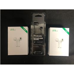 EAR BUDS LOT (i11 {5.0}/ SKULLCANDY)
