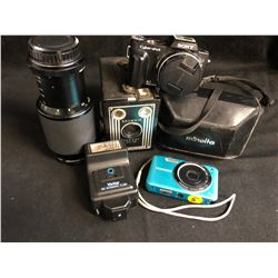 CAMERA'S & ACCESSORIES LOT