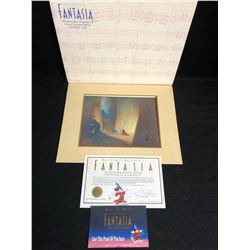 WALT DISNEY'S MASTERPIECE "FANTASIA" COMMEMORATIVE LITHOGRAPH OF ORIGINAL CONCEPT PAINTING