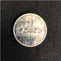 1963 CANADA SILVER DOLLAR