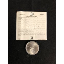 Canada 1976 Montreal Olympic $5 Dollar Silver Coin