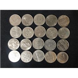 CANADIAN SILVER DOLLARS LOT