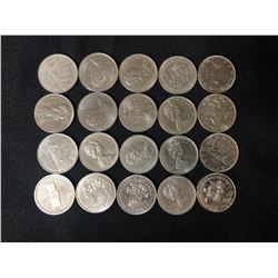 CANADIAN SILVER DOLLARS LOT