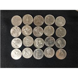 CANADIAN SILVER DOLLARS LOT
