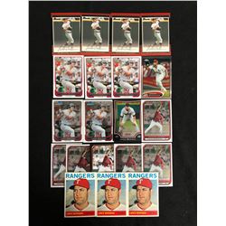 LANCE BERKMAN BASEBALL CARD LOT