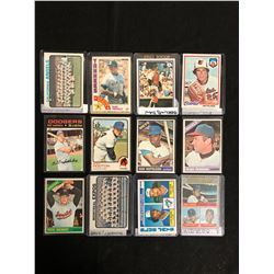 VINTAGE BASEBALL STARS CARD LOT