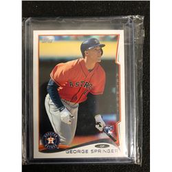 2014 Topps Update #US10 George Springer Orange Jersey RC