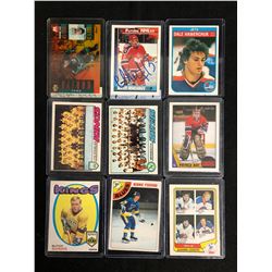 VINTAGE HOCKEY STARS CARD LOT