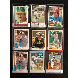 VINTAGE BASEBALL STARS CARD LOT