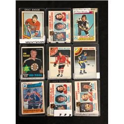 VINTAGE HOCKEY STARS CARD LOT