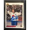 Image 1 : GUY LAFLEUR SIGNED 1991-92 UPPER DECK HOCKEY CARD