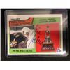 Image 1 : PETE PETERS SIGNED O-PEE-CHEE VEZINA TROPHY WINNER HOCKEY CARD