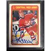 Image 1 : Valeri Kamensky Signed O-Pee-Chee Central Red Army Hockey Card