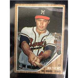 1962 Topps #30 Eddie Mathews
