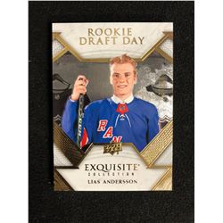 2018-19 Exquisite Collection Rookies Draft Day #RDDLA Lias Andersson