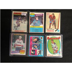 VINTAGE HOCKEY STARS CARD LOT