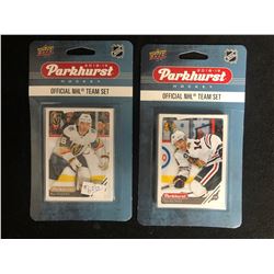 2018-19 PARKHURST HOCKEY OFFICIAL TEA\M SET CARD LOT (KNIGHTS/ HAWKS)