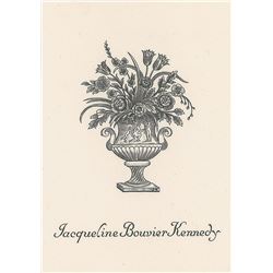 Jacqueline Kennedy Personal Bookplate