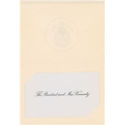 John F. Kennedy White House VIP Card