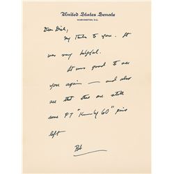 Robert F. Kennedy Autograph Letter Signed
