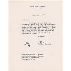 Robert F. Kennedy Typed Letter Signed