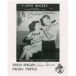Mickey Mantle and Teresa Brewer