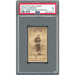 1887 N172 John Clarkson CHI Right Hand, Right Profile - PSA EX 5 (Highest Graded!)