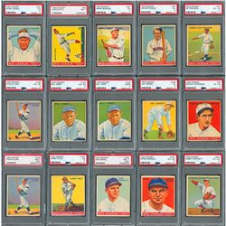 1910s-30s Baseball Card Collection with PSA Graded HOFers (52)