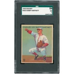 1933 Goudey #202 Gabby Hartnett - SGC NM 7